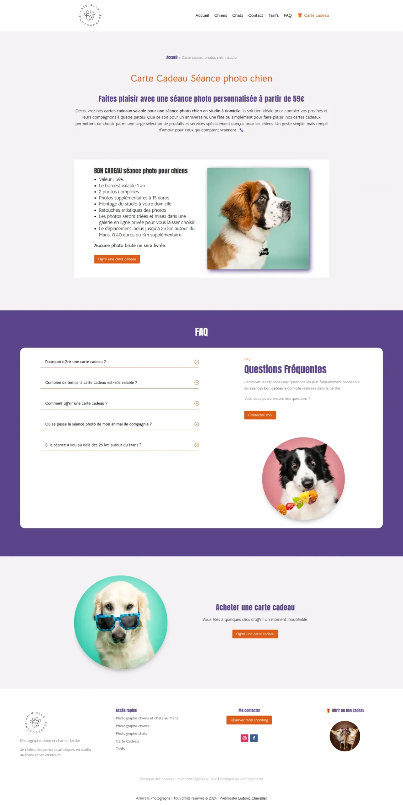 Carte cadeau photos chien studio • Animalls-photographe_ - animalls-photographe.fr