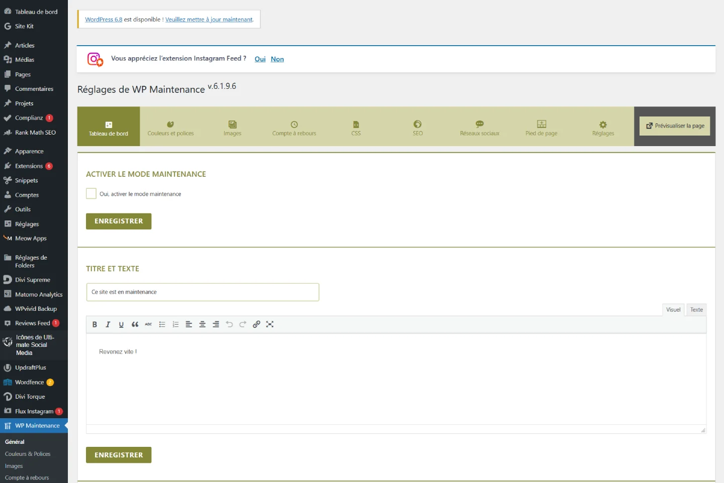 ajouter extension wordpress