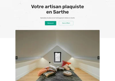 Site Internet pour artisan plaquiste